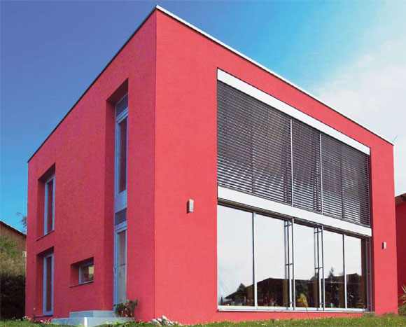 Das massive Passivhaus von active-SUNCUBE bietet hchste Qualitt fr maximalen Wohnkomfort